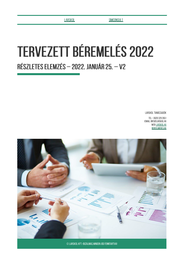 Larskol Tervezett Béremelés Riport 2022 január